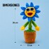 Girasol Interactivo que Baila, Canta, Graba y Repite Voz Azul