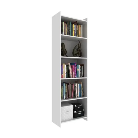 Promo Escritorio Esquinero + Biblioteca 5 Estantes Blanco