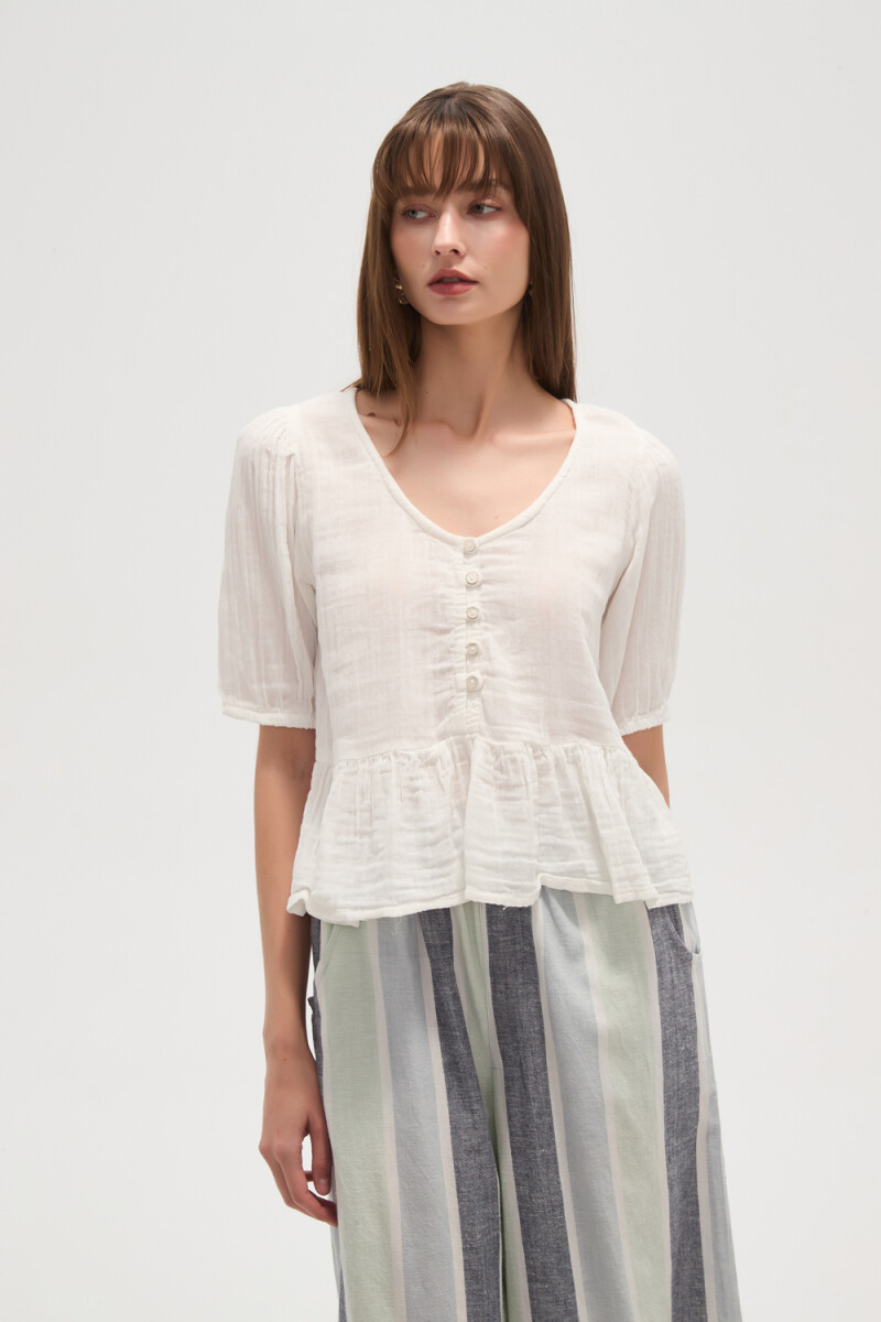 Blusa Osleb - Marfil / Off White 