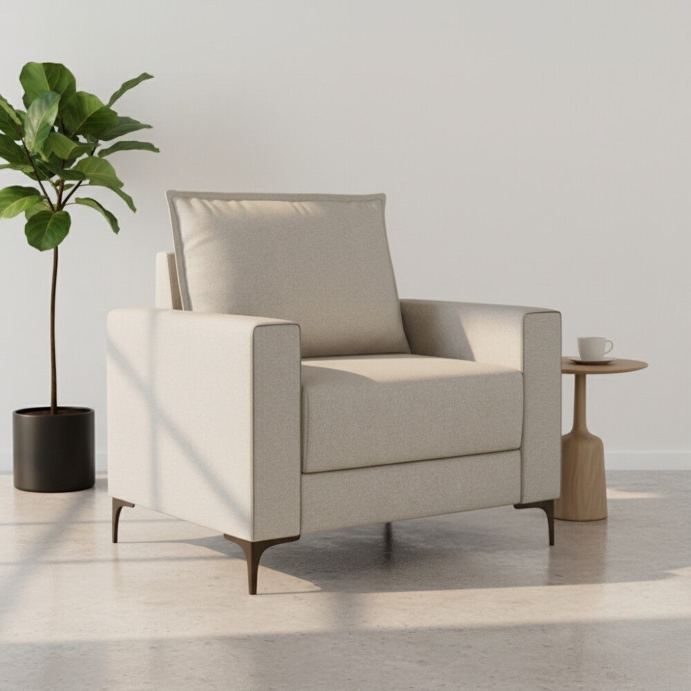 Sofá sillón 1 cuerpo - Patas en metal Sofá sillón 1 cuerpo - Patas en metal