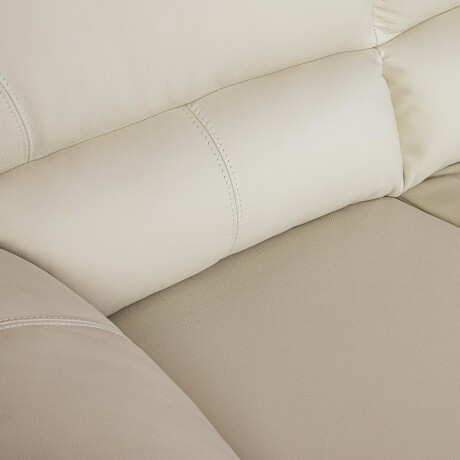 SILLÓN 3 CUERPOS CUERO NATURAL-BEIGE FLORENCIA CRUDO