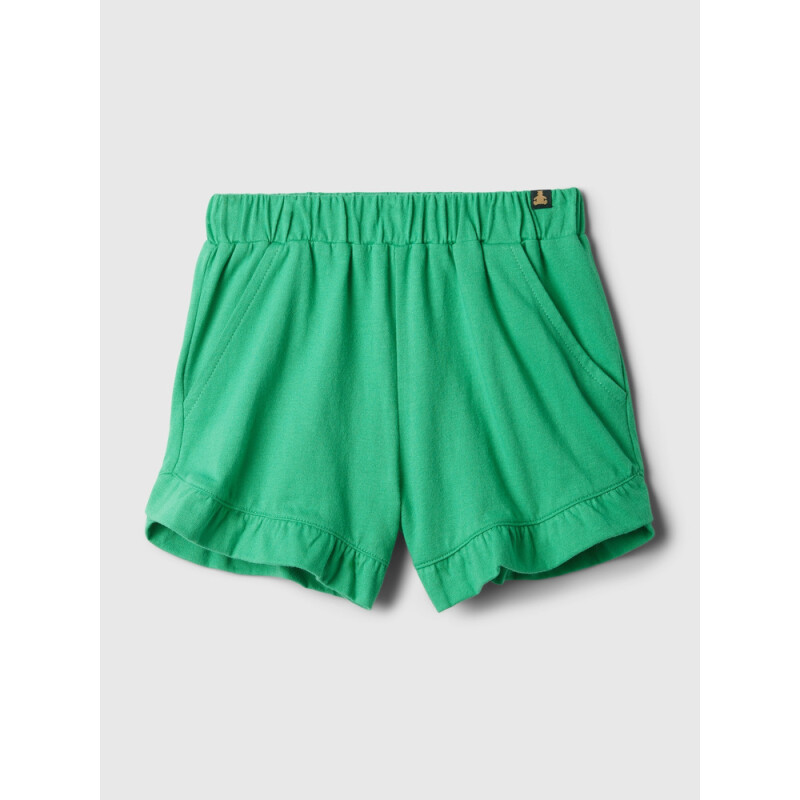 BF RUFFLE SHORT - PRINTS SIMPLY GREEN 17-5936