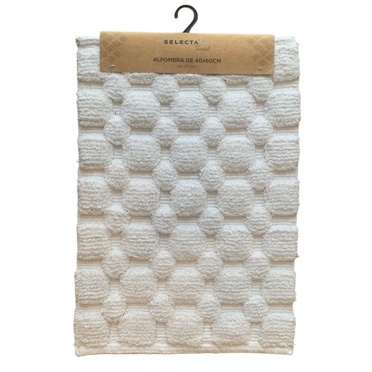 ALFOMBRA BULKY 40X60CM COLOR BLANCO 