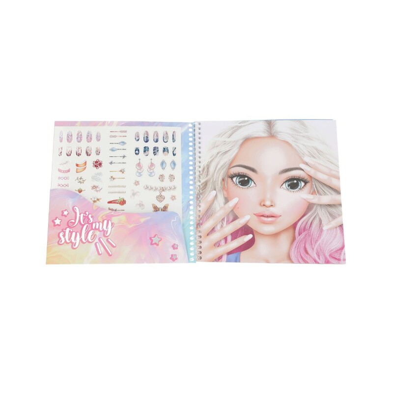Libro con stickers Top Model - Dress me up Maquillaje