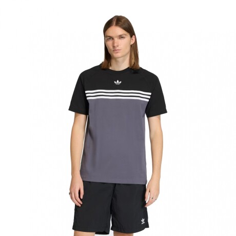 REMERA adidas CHESS STRIPES Aurora Onix Black