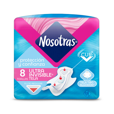 Toallas femeninas Nosotras Invisible x8