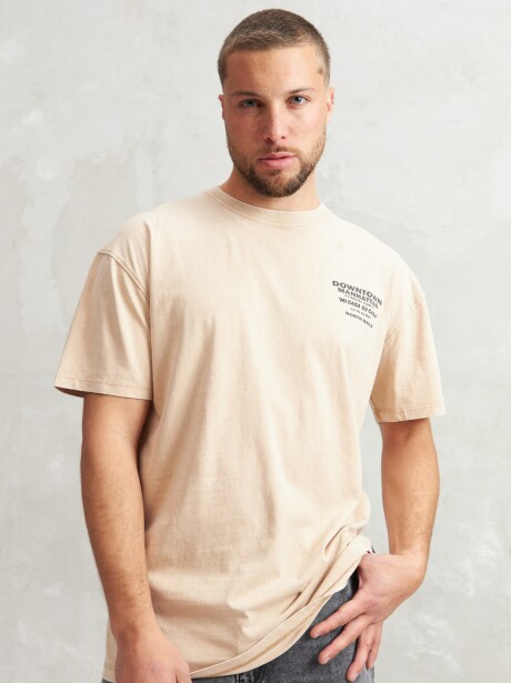 REMERA DOWNTOWN BEIGE