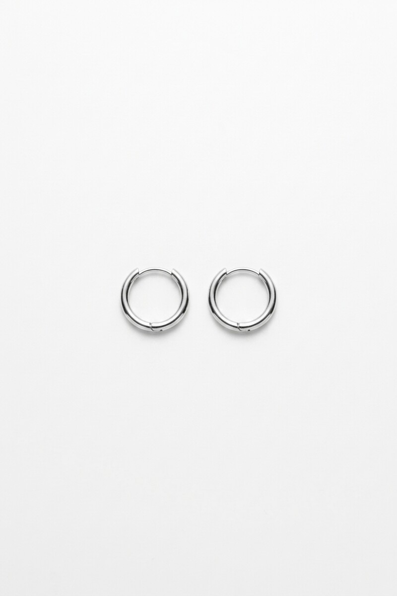 Aros acero extra small plateado