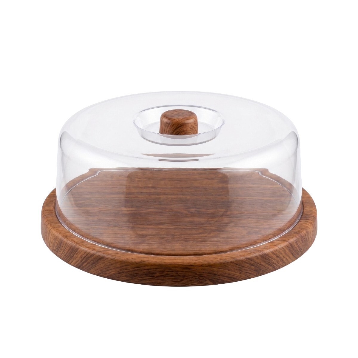 BANDEJA RED MARRON C/TAPA TRANSP 