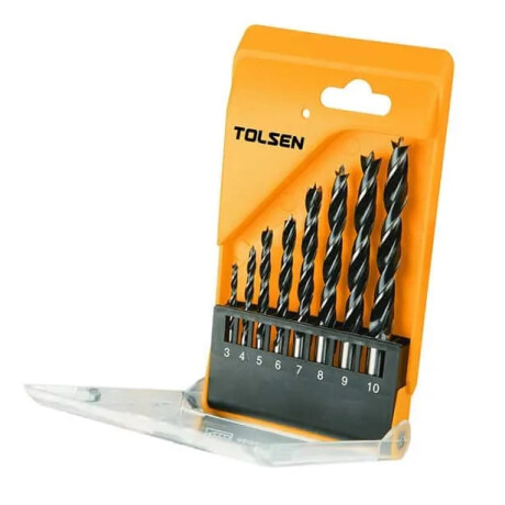 TOLSEN JUEGO MECHAS CILINDRICA MADERA 8 PZAS 3-4-5-6-7-8-9-1 Tolsen Juego Mechas Cilindrica Madera 8 Pzas 3-4-5-6-7-8-9-1
