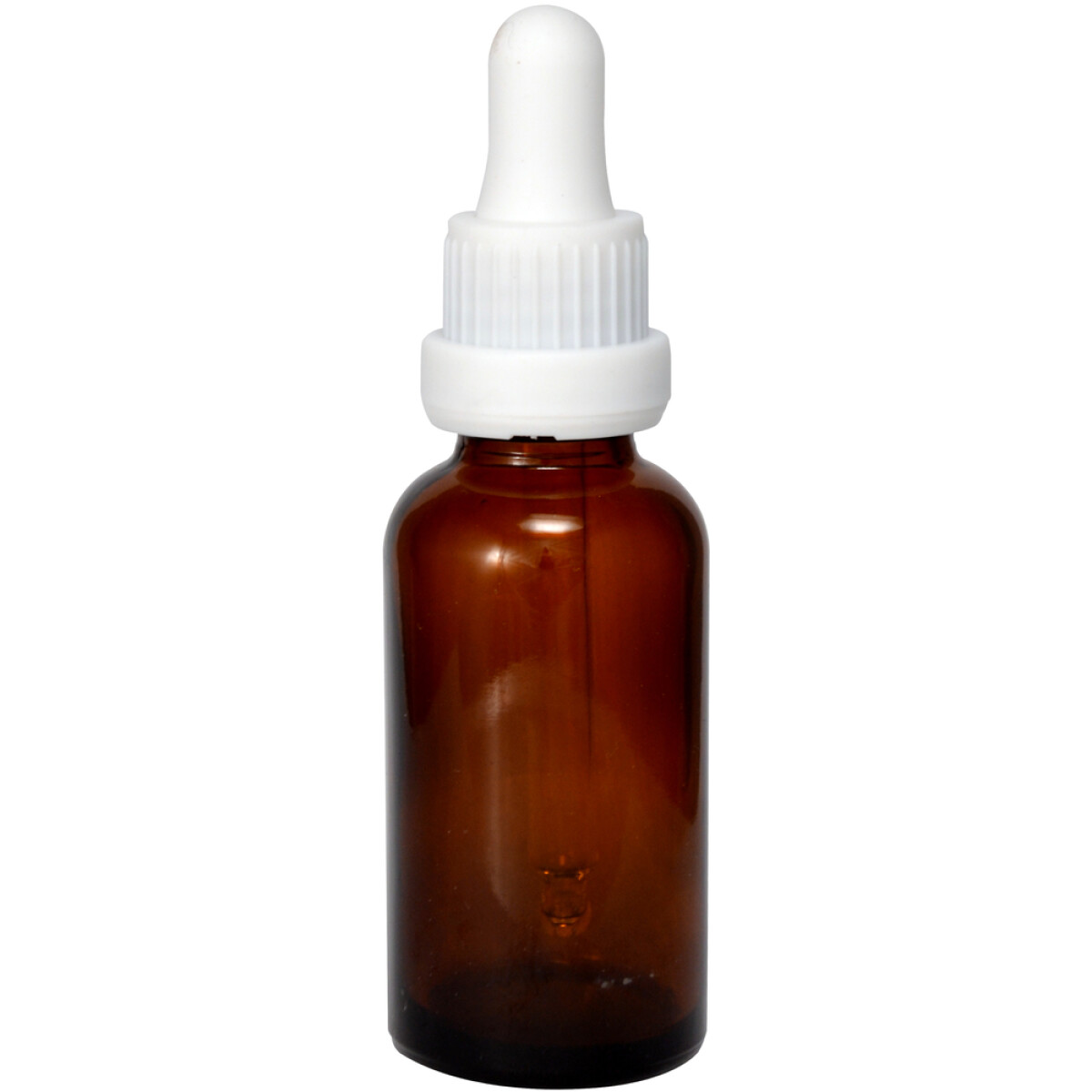 Frasco Ámbar con Tetina BLANCA - 30 mL 