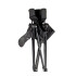 Silla plegable de camping lona y metal negro y natural Silla Plegable De Camping Lona Y Metal Negro Y Natural