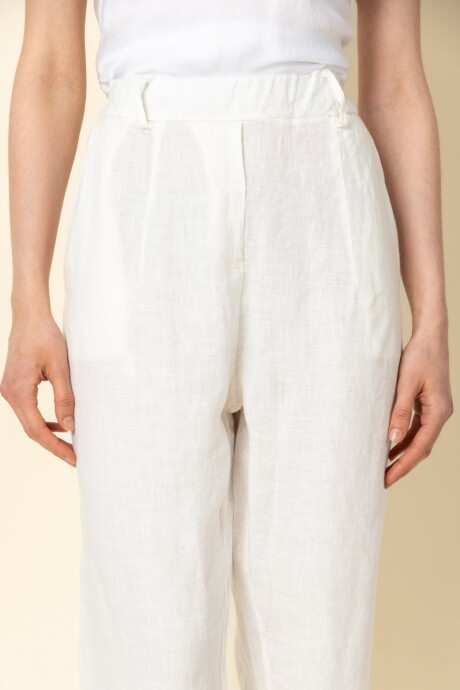 Pantalón de Lino Blanco