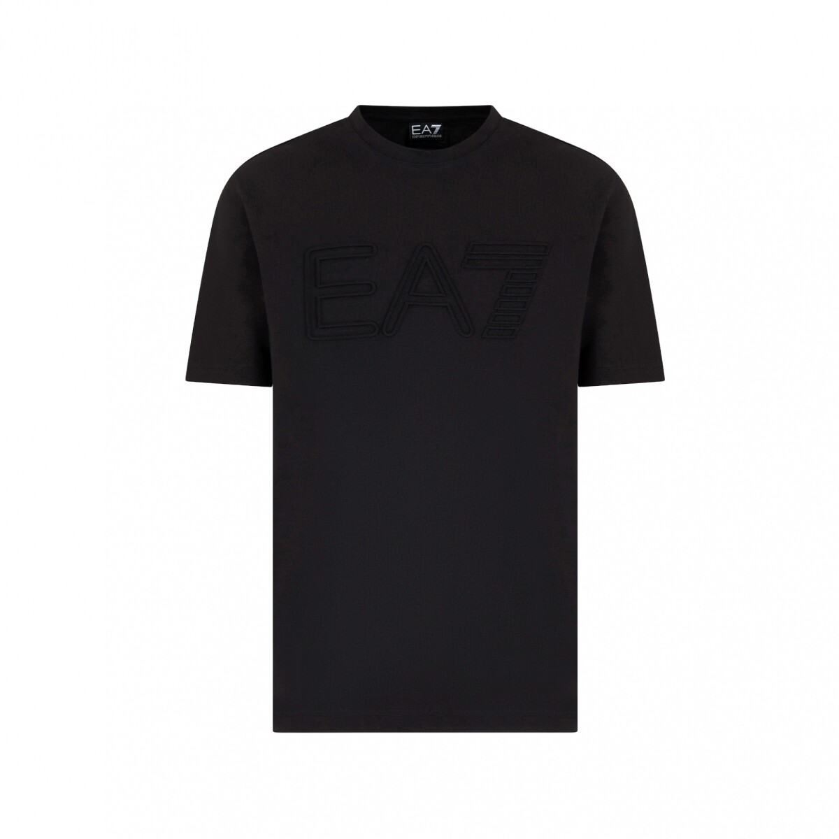 ARMANI LOGO SERIES SHORT-SLEEVED ORGANIC COTTON - Black 
