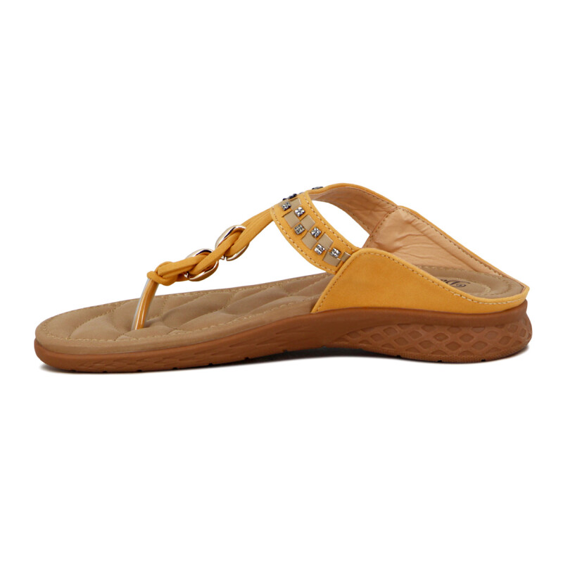 Darkness Sandalia Casual S/baja - Yellow Amarillo