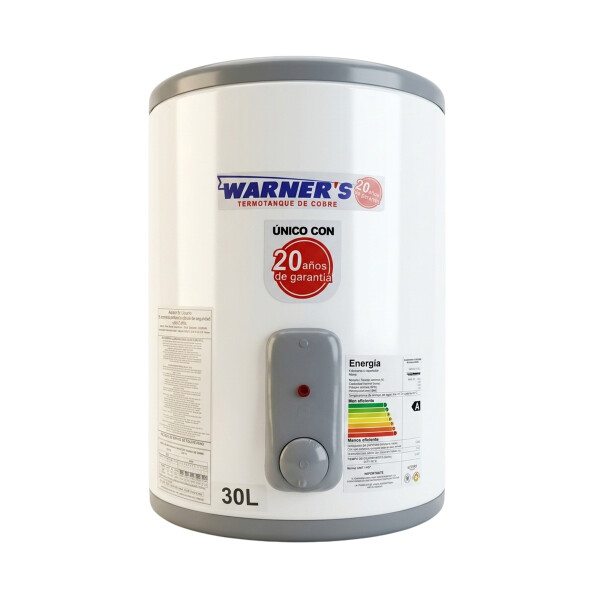 TERMOTANQUE WARNERS 30 L Cobre Clase A N/A