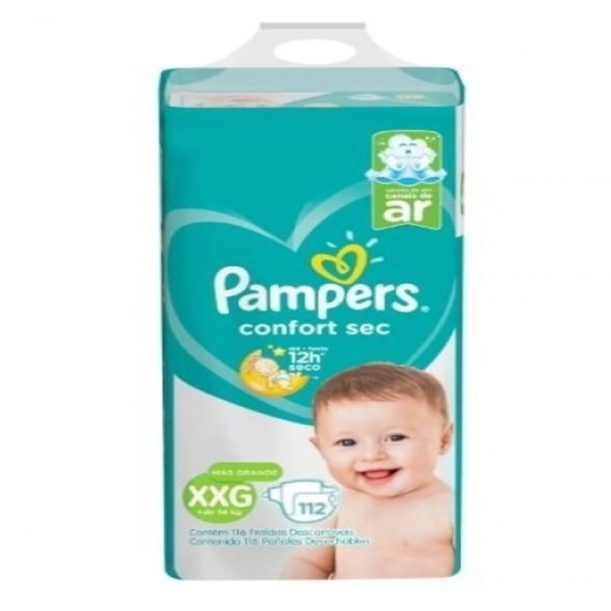 Pañales Pampers Confort Sec XXG - Pack Ahorro X112 