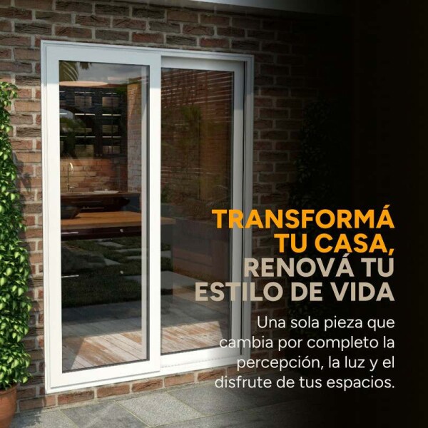 Ventana de PVC Blanco 200 X 200 Puerta Corrediza Aislante Ventana de PVC Blanco 200 X 200 Puerta Corrediza Aislante
