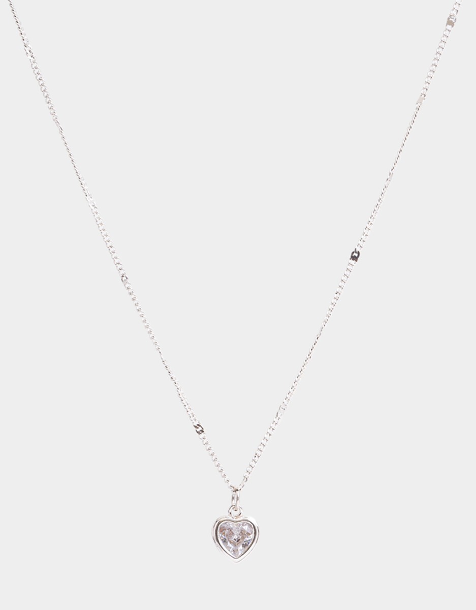 Collar Con Dije Con Cubic Zirconia 
