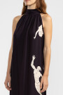 MICHU HALTER DRESS Negro
