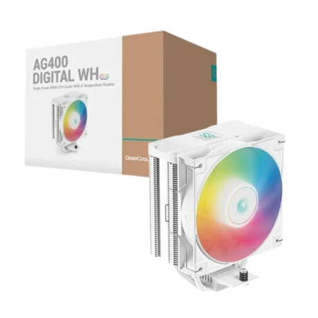 Cooler Deepcool AG400 Digital Blanco Argb 001