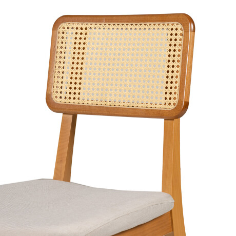 Silla Classic - Tela Rústica con tejido Beige