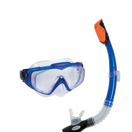 INTEX KIT DE SNORKEL + MÁSCARA DE BUCEO VIDRIO TEMPLADO FILTRO Intex Kit De Snorkel + Máscara De Buceo Vidrio Templado Filtro