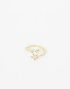 Anillos Chicos Strass Anillo Estrellas - Dorado
