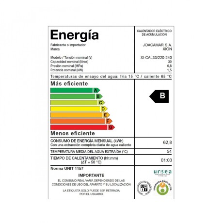 Termotanque Calefón 30 lts XION Blanco