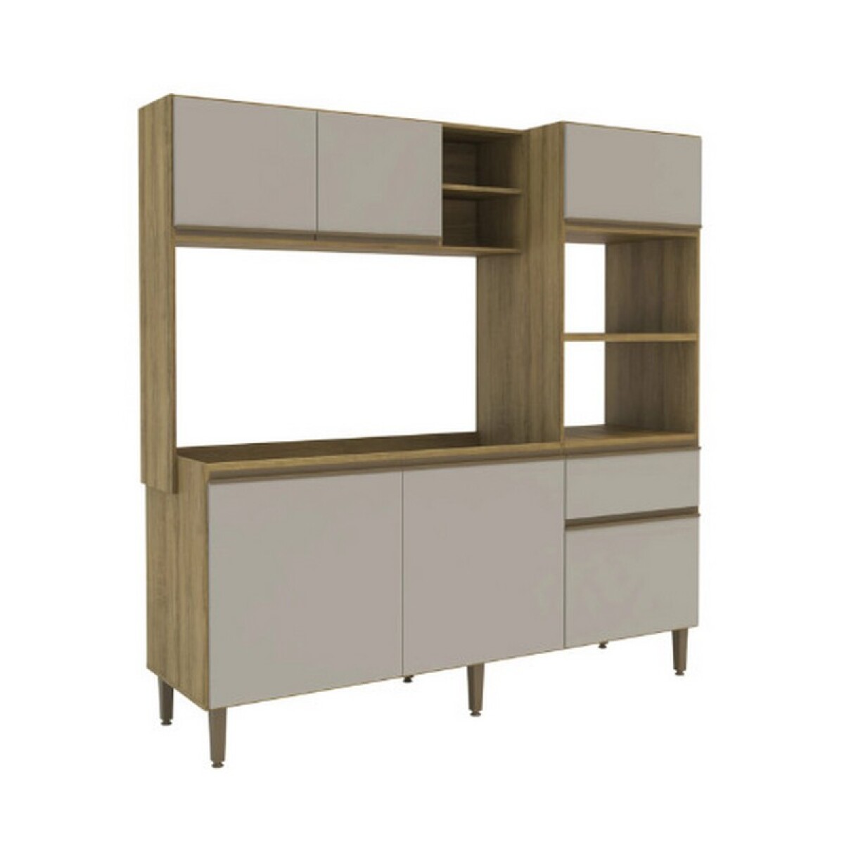 COCINA COMPACTA BROMELIA MIEL/ARENAS 
