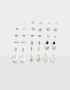 Aros Sets De metal Set De Aros De Metal - Plateado