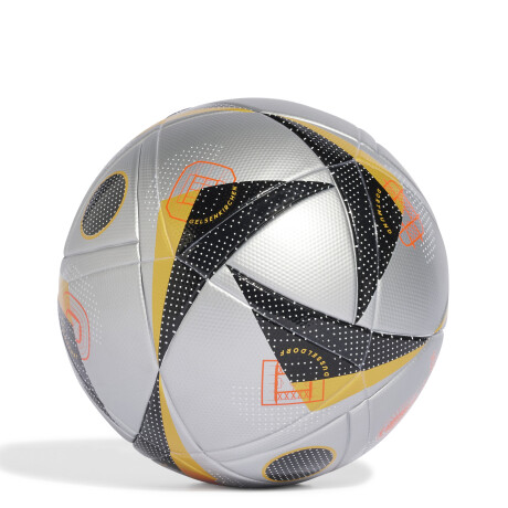 Pelota Euro 24 Plata/Negro/Naranja