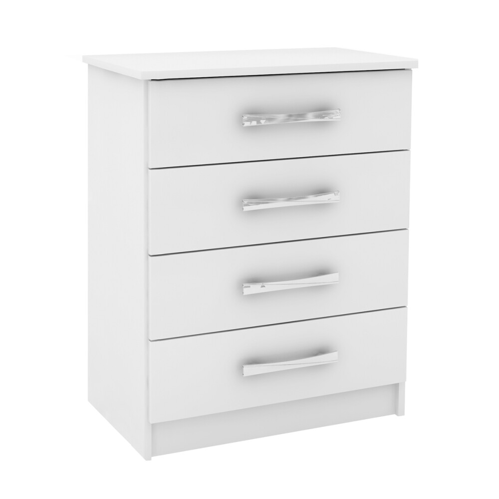 CÓMODA CAJONERA GUARDARROPA 4 CAJONES BLANCO