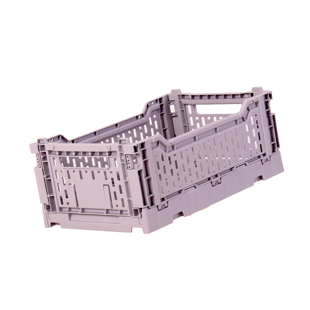 CAJA ORGANIZADORA PLASTICO GRIS PLEGABLE 4LTS
