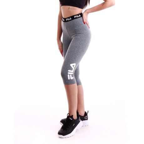 Fila Calza Pescador Femenino Train Elastic Gris-Blanco