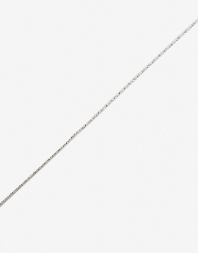 Collares Cortos Metal Collar Cadena En Acero - Plateado