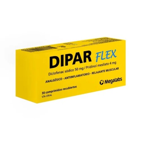 ANALGÉSICO ANTIINFLAMATORIO DIPAR FLEX RELAJANTE MUSCULAR X 30 COMPRIMIDOS 001