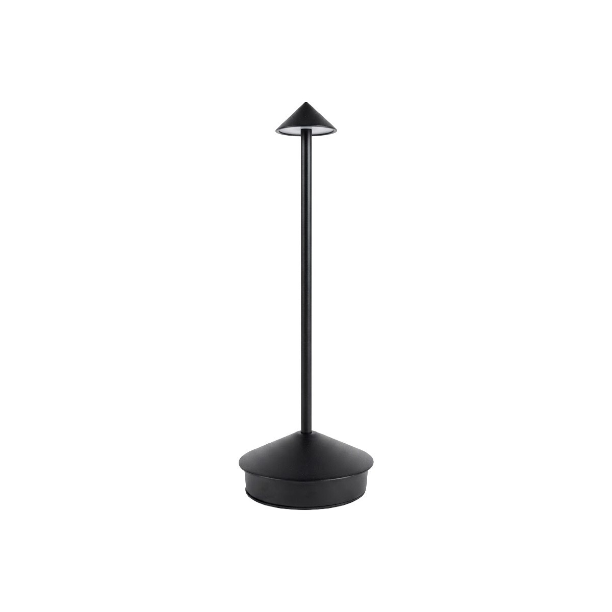 LAMPARA LED NEGRA 10.5X29CM C/USB 