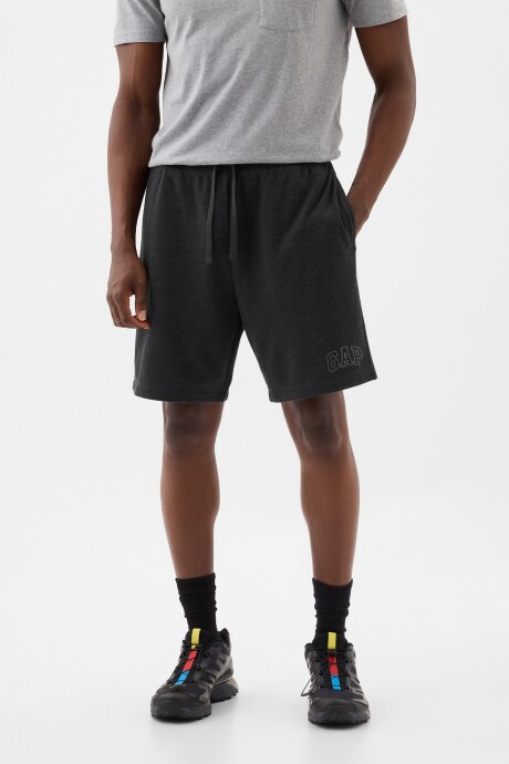 Short Deportivo Sin Felpa Logo Gap Hombre B85 Charcoal Hthr Grey