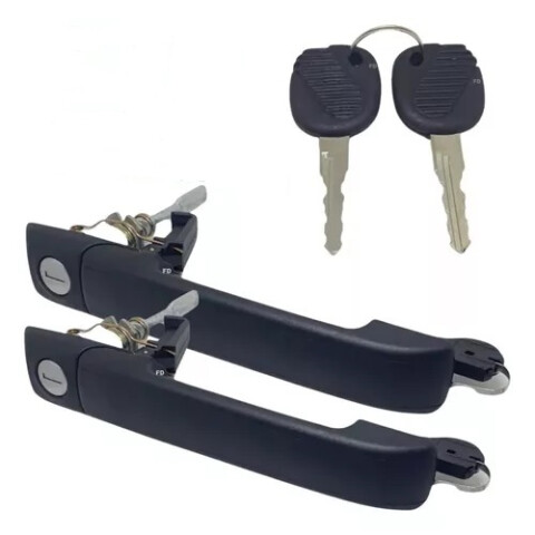 JUEGO DE MANIJAS EXTERIORES DELANTERAS GOL G3 / G4 4 PUERTAS (MISMA LLAVE) Juego De Manijas Exteriores Delanteras Gol G3 / G4 4 Puertas (misma Llave)