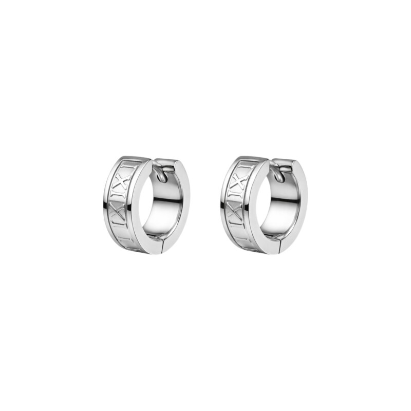 Caravanas Aros Numeros Romanos - plata 925 - CA4206 sinpiedra