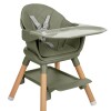 Silla de comer WOODY 6 en 1 KIKKABOO green army Silla de comer WOODY 6 en 1 KIKKABOO green army