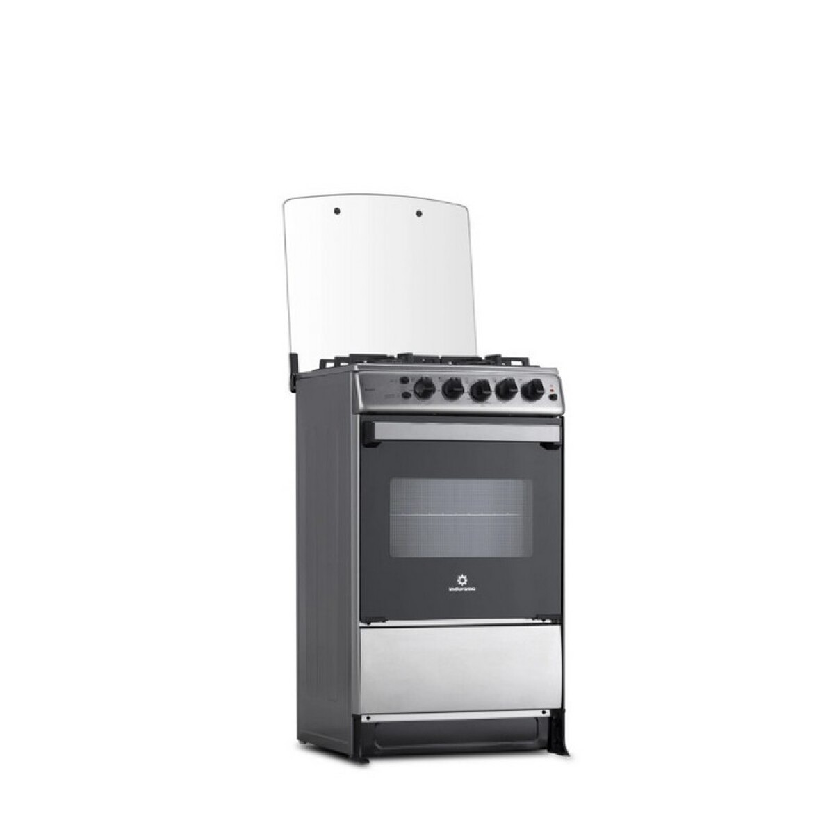 COCINA INDURAMA BILBAO A GAS INOX. 4 HORNALLAS CON GRILL ELECTRICO 