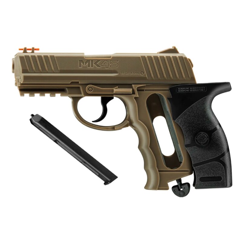 Combo Pistola CO2 Crosman MK45 -10 Garrafas -1500 Balines Combo Pistola CO2 Crosman MK45 -10 Garrafas -1500 Balines