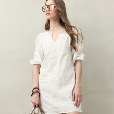 VESTIDO BULGARO Blanco