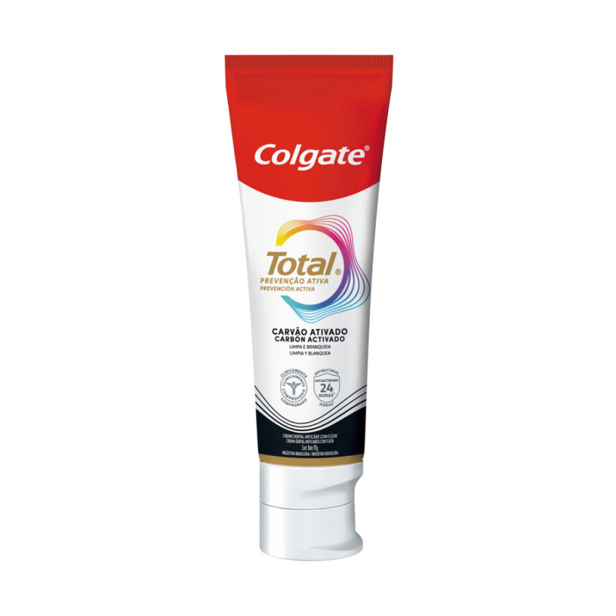 Pasta Dental Total Prevención Activa Carbón Activado 90 g - Colgate Pasta Dental Total Prevención Activa Carbón Activado 90 g - Colgate