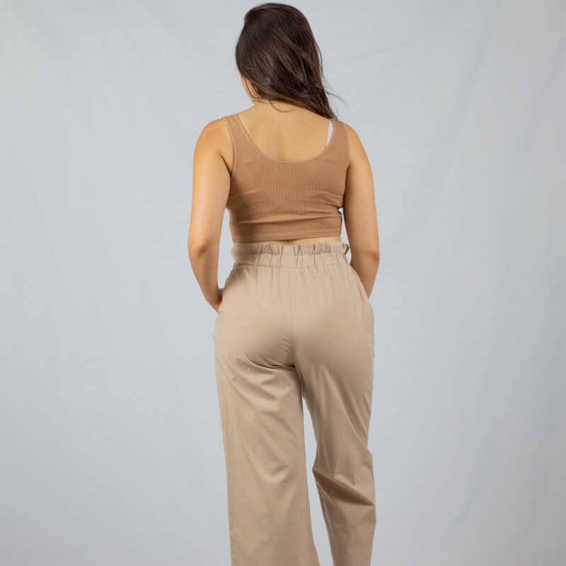 Pantalon Cropped Wanna Beige