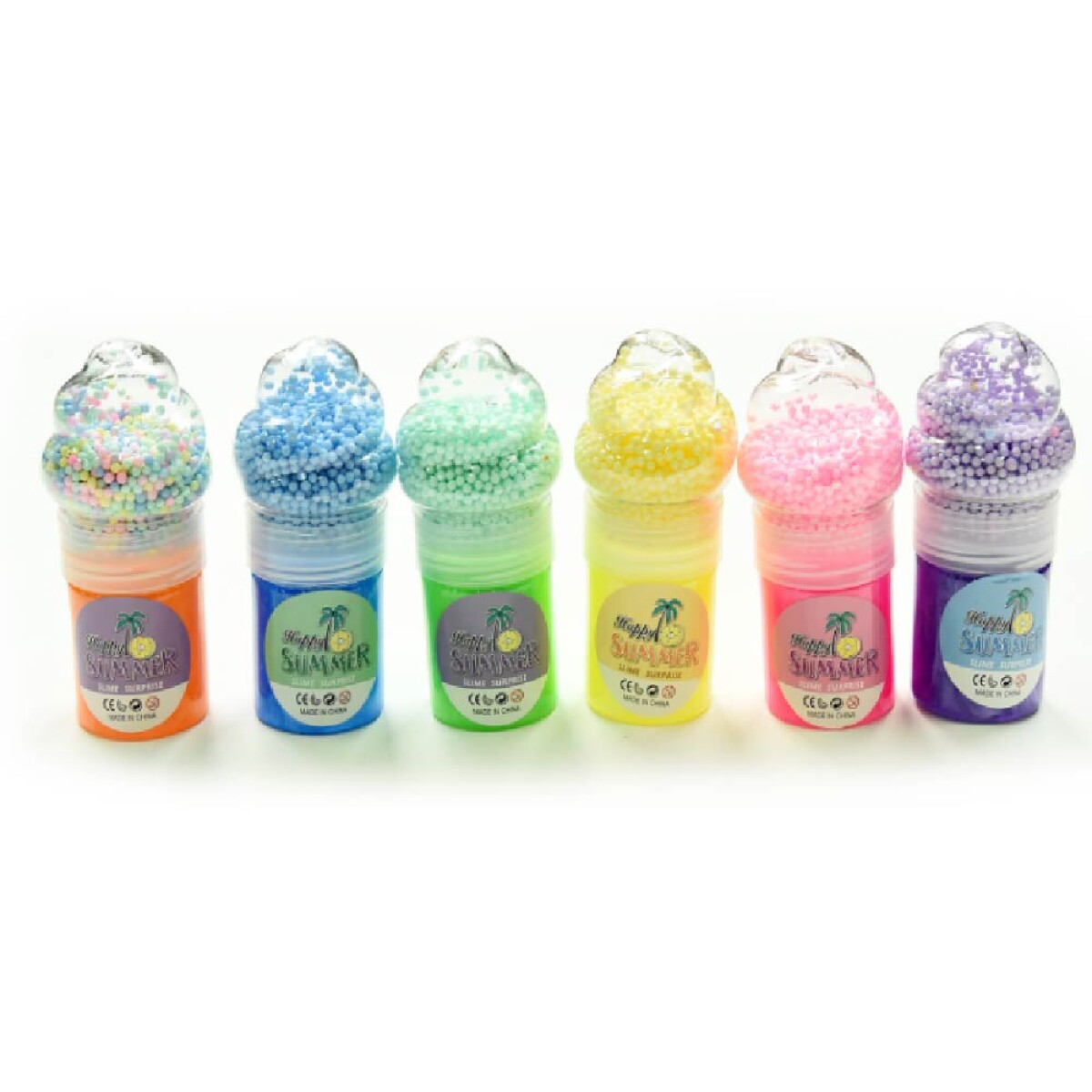 Slime Forma Helado Con Pelotitass 14,5x 7cm 