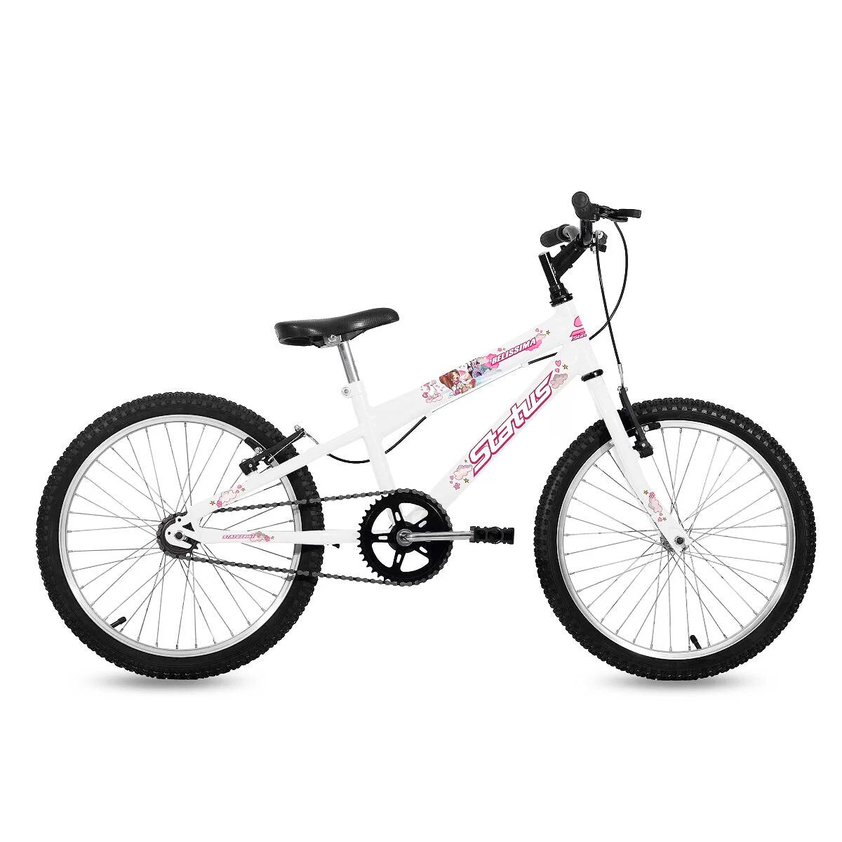 Bicicleta Montaña Rod 20 Niña Status Belíssima Mtb - Blanco 
