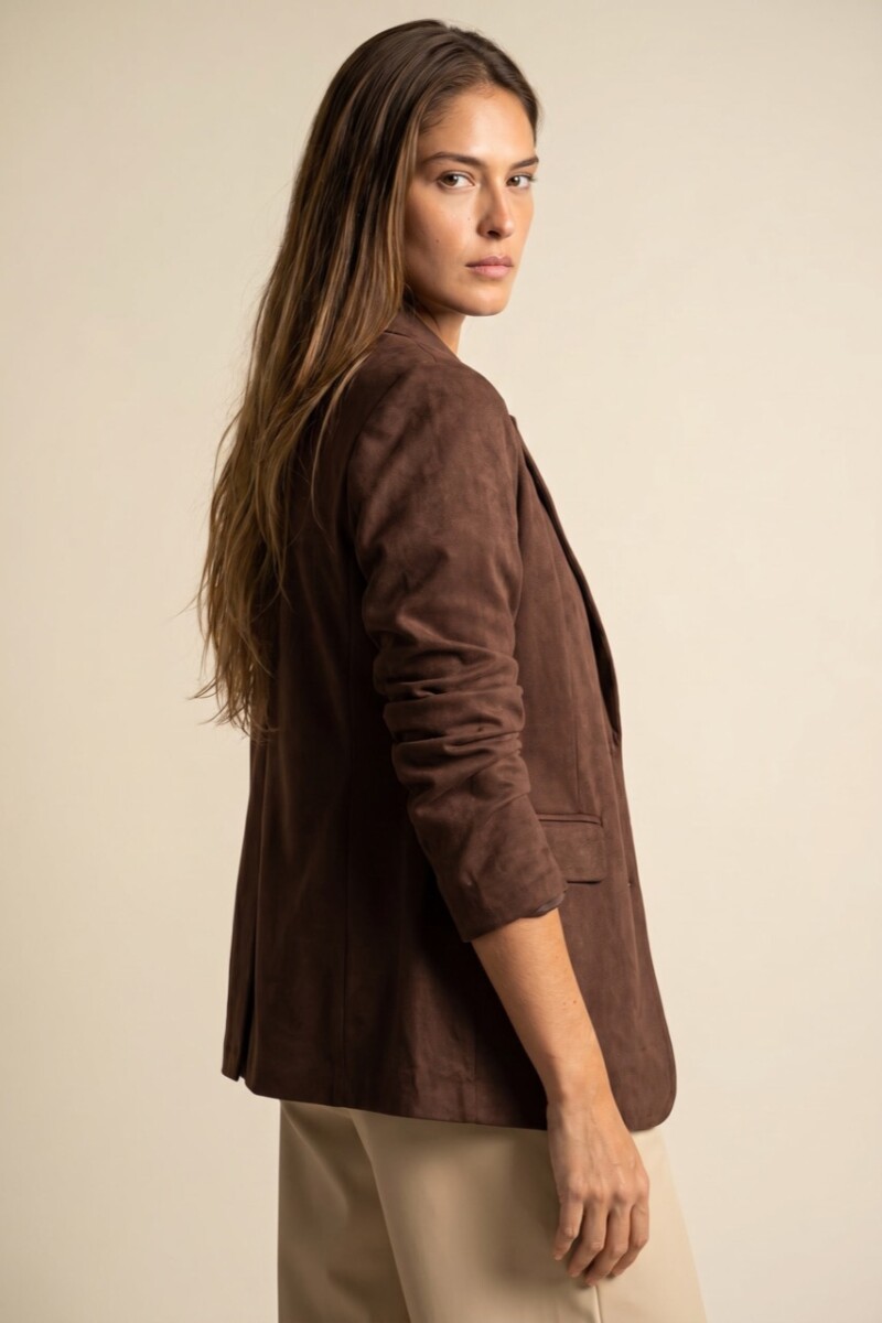 Blazer Gamuza Cafe